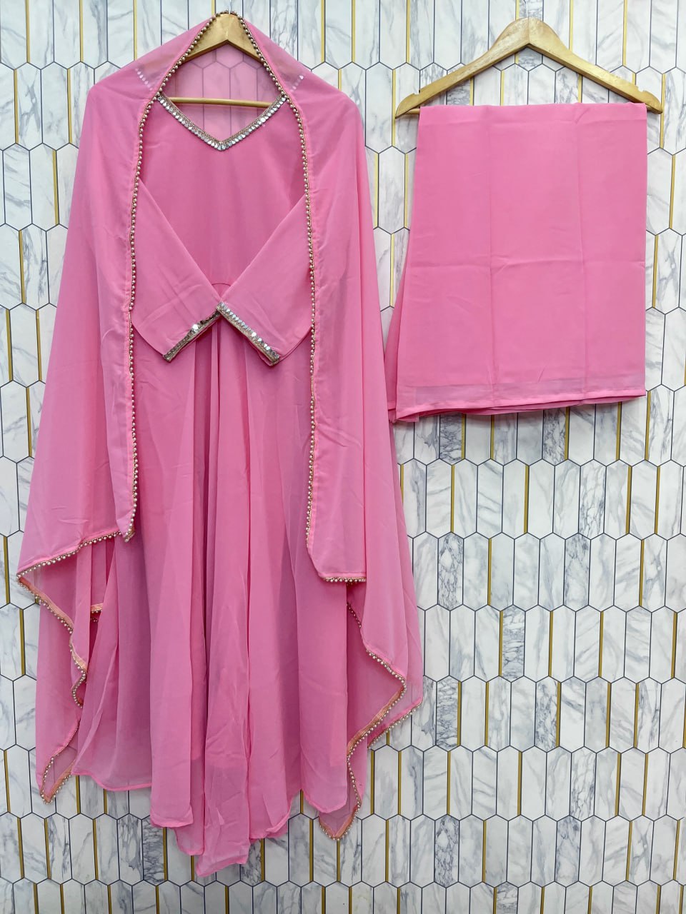 👗NEW PARTY WEAR LOOK GOWN, PLAZZO & DUPATTA SET👗