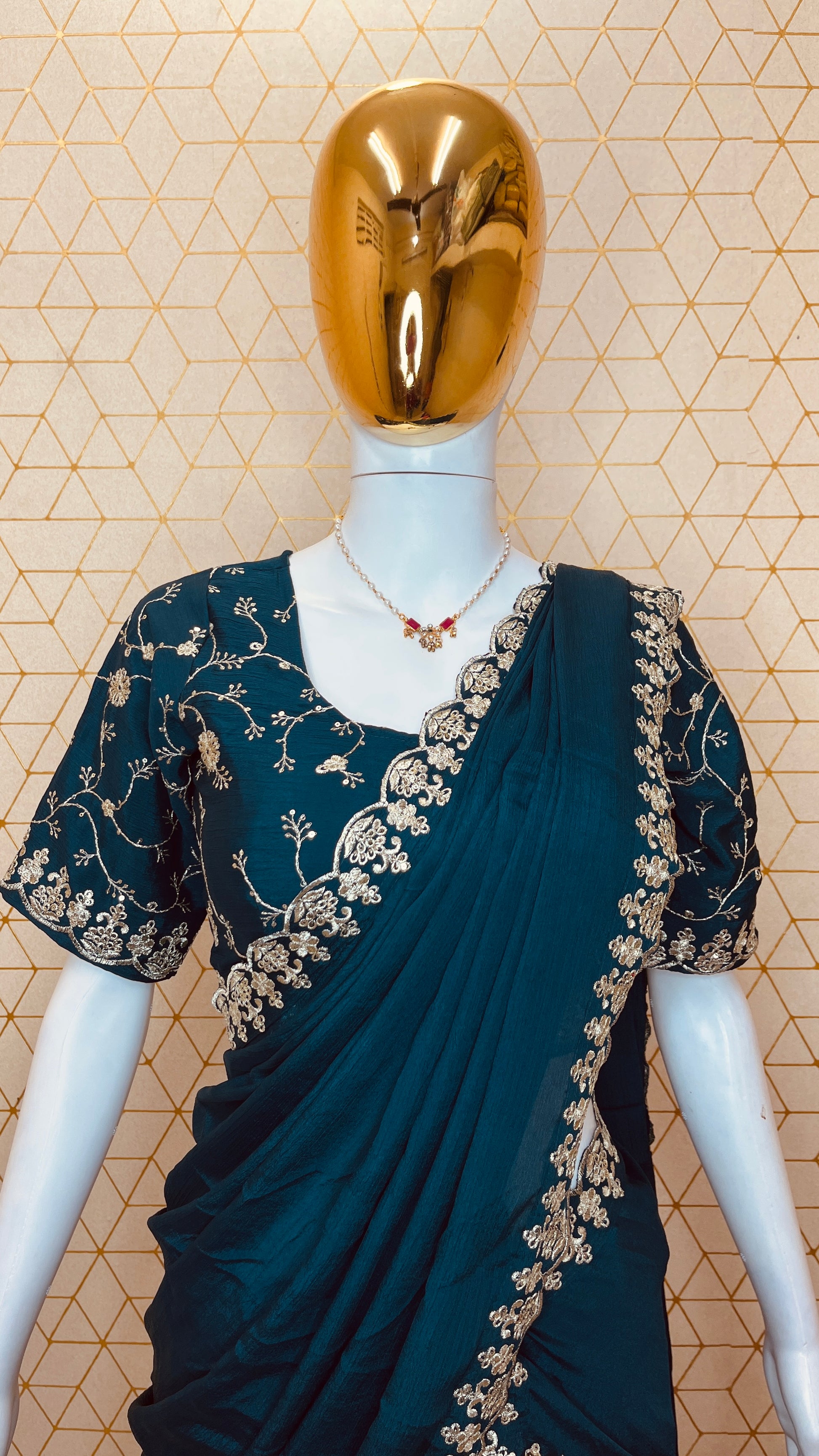 Chinon Silk Embroidered Lehenga Set with Dupatta – Fully Stitched