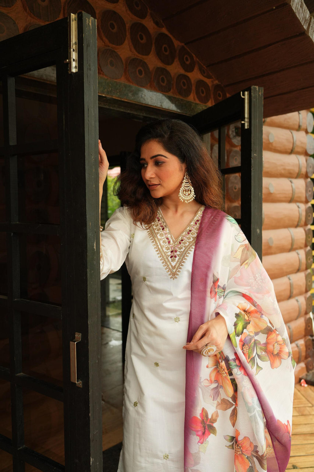 🌸 Elegant Designer Kurti Pant Dupatta Set | Roman Silk & Chanderi | Sizes S-3XL 🌟