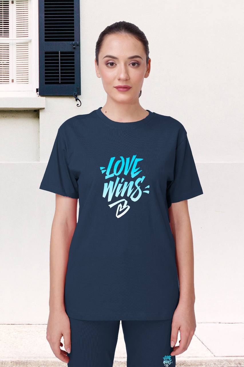 💙 Love Wins 100% Pure Cotton Women’s Nightwear Set | Stylish Comfort Wear with Pockets | M to XXL 💤