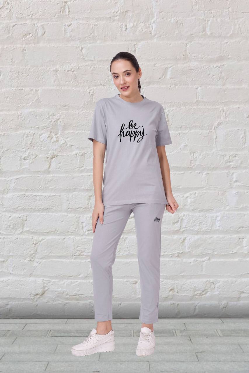 🧘‍♀️ Be Happy 100% Cotton Women's Nightwear Set – Comfort Fit with Pockets | M to XXL 🌙