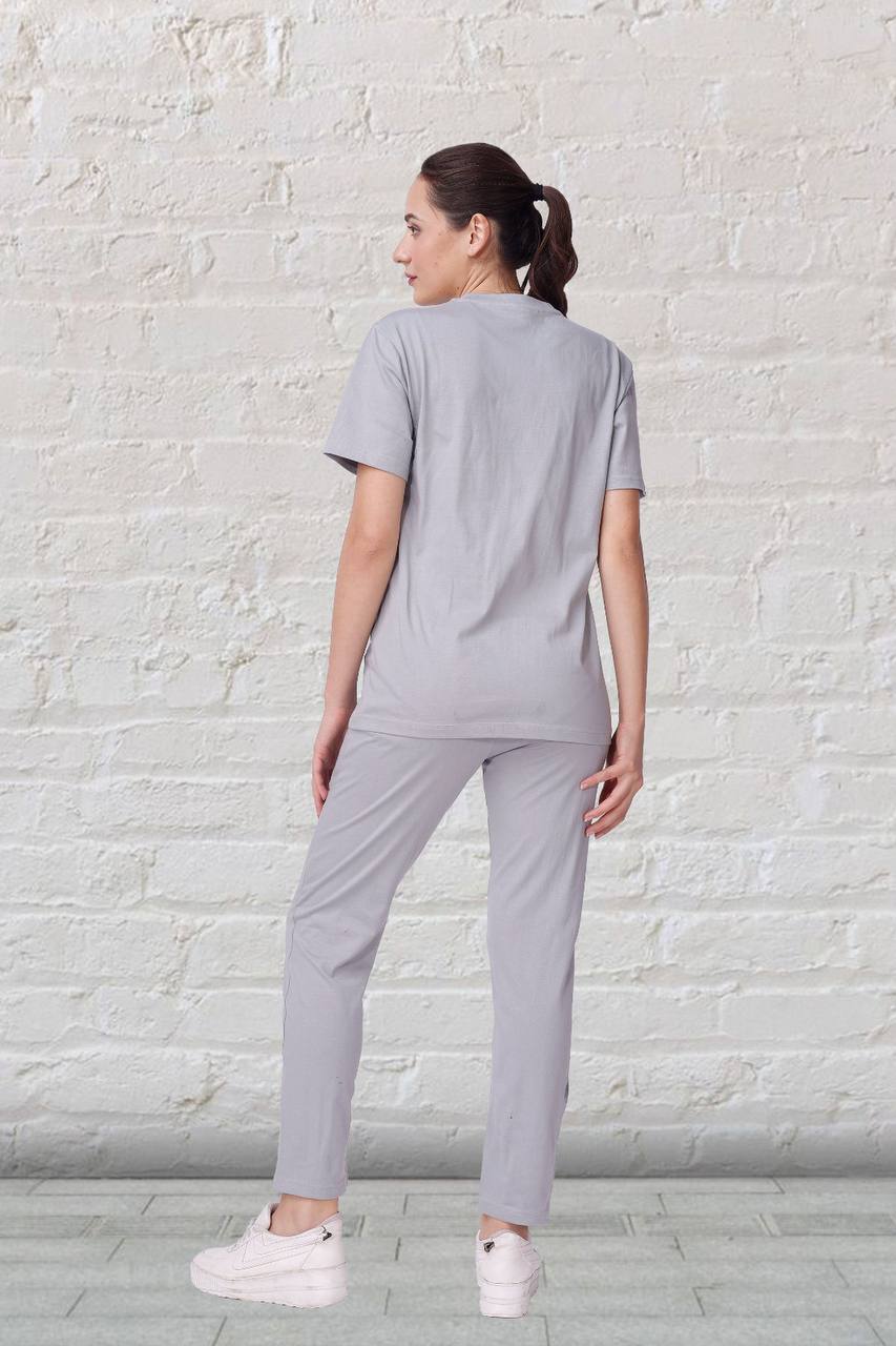🧘‍♀️ Be Happy 100% Cotton Women's Nightwear Set – Comfort Fit with Pockets | M to XXL 🌙