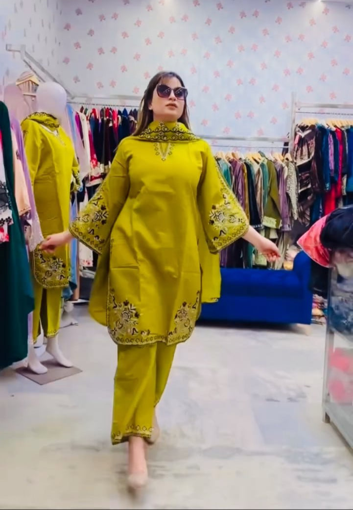PREMIUM DESIGNER READYMADE TOP PANT & DUPATTA COLLECTION