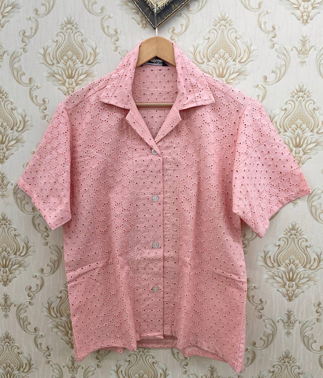 👚 Ladies Cotton Eyelet Shirt – Comfort Fit | Shiflie Collection Top 💫