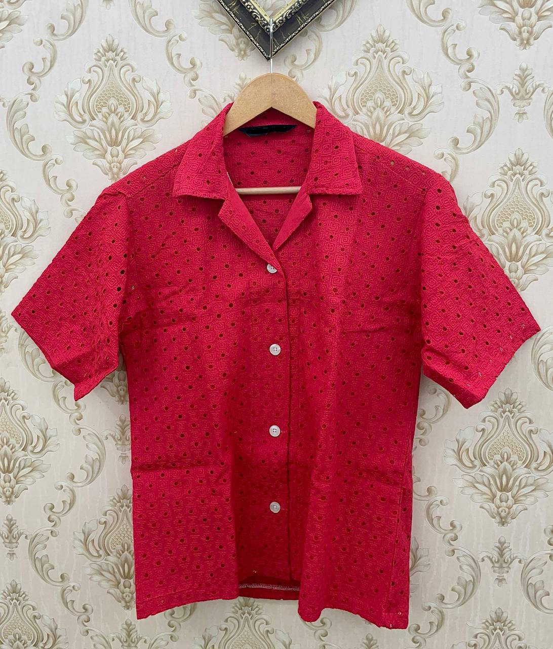 👚 Ladies Cotton Eyelet Shirt – Comfort Fit | Shiflie Collection Top 💫