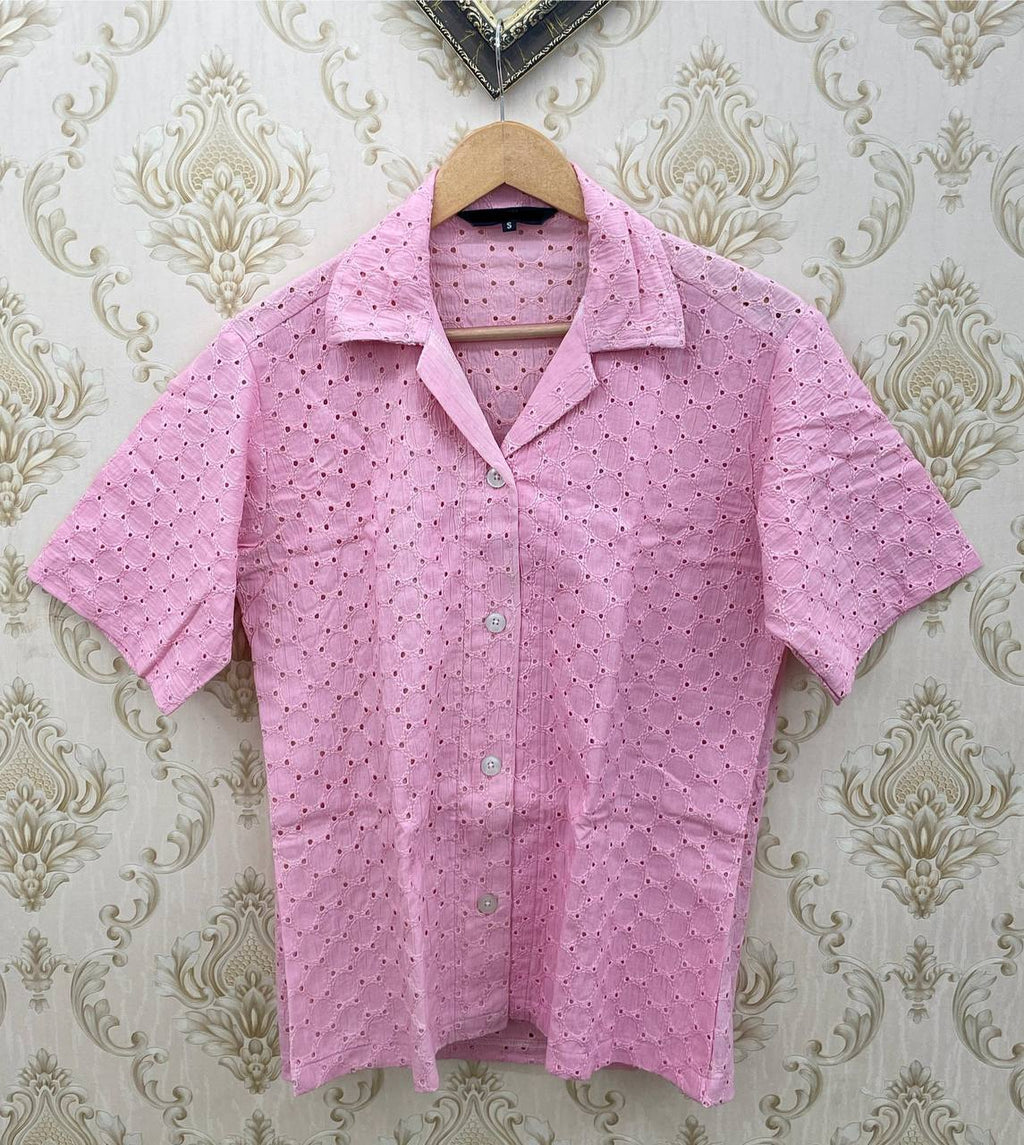 👚 Ladies Cotton Eyelet Shirt – Comfort Fit | Shiflie Collection Top 💫