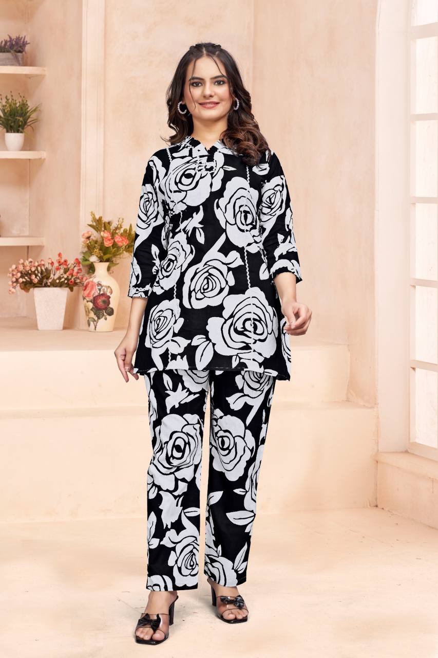 🌸 Jaipuri Printed Cotton Co-Ord Set with Pockets – Comfort Fit 🌿