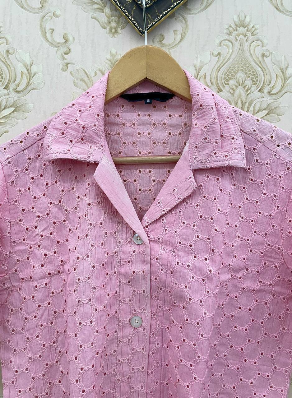 👚 Ladies Cotton Eyelet Shirt – Comfort Fit | Shiflie Collection Top 💫