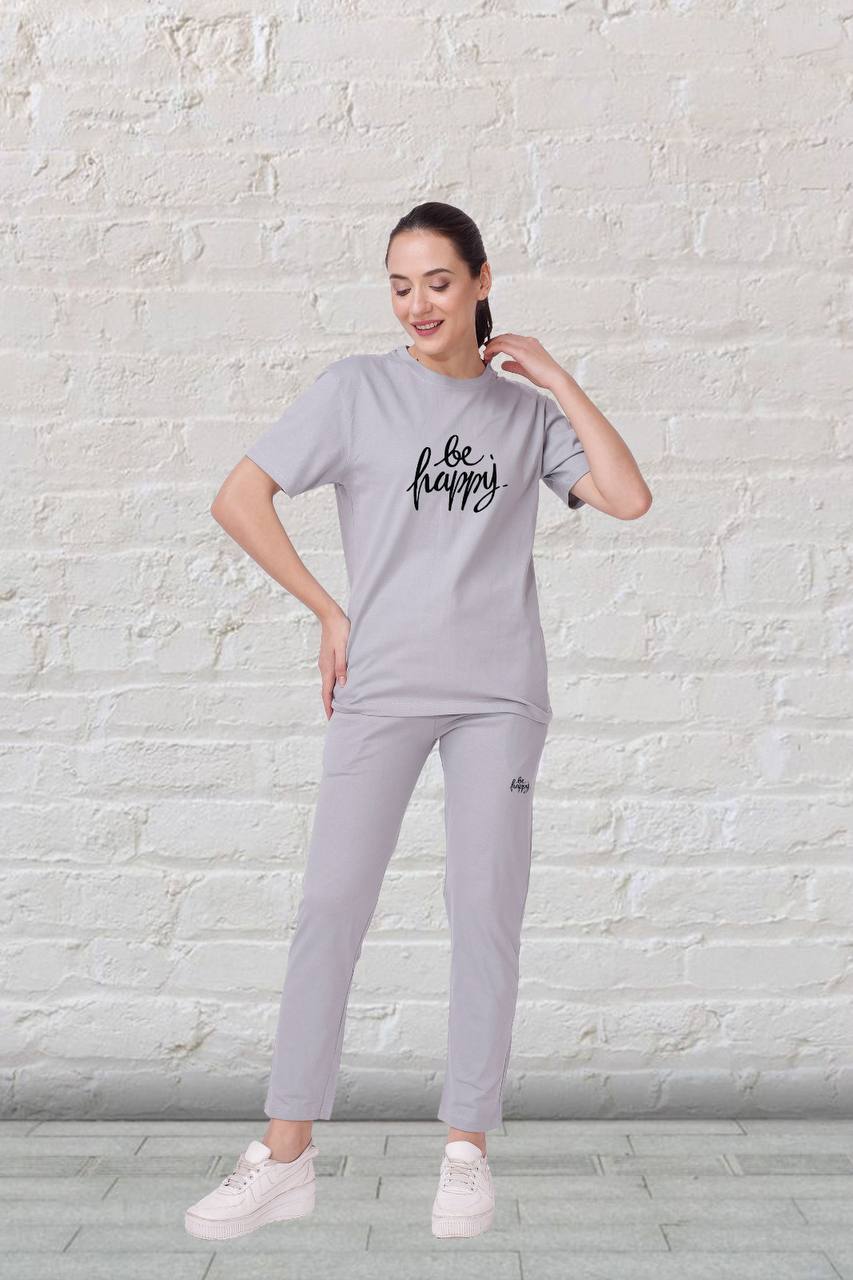 🧘‍♀️ Be Happy 100% Cotton Women's Nightwear Set – Comfort Fit with Pockets | M to XXL 🌙