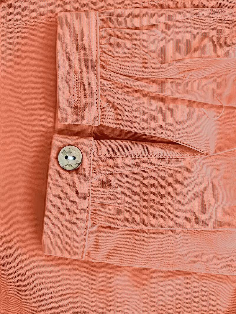🌸Soft Peach Flex Cotton Top | Elegant Comfort Fit with Full Sleeves 👕