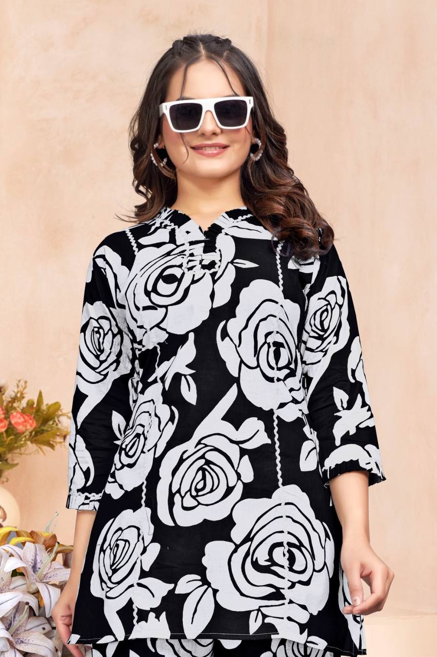 🌸 Jaipuri Printed Cotton Co-Ord Set with Pockets – Comfort Fit 🌿