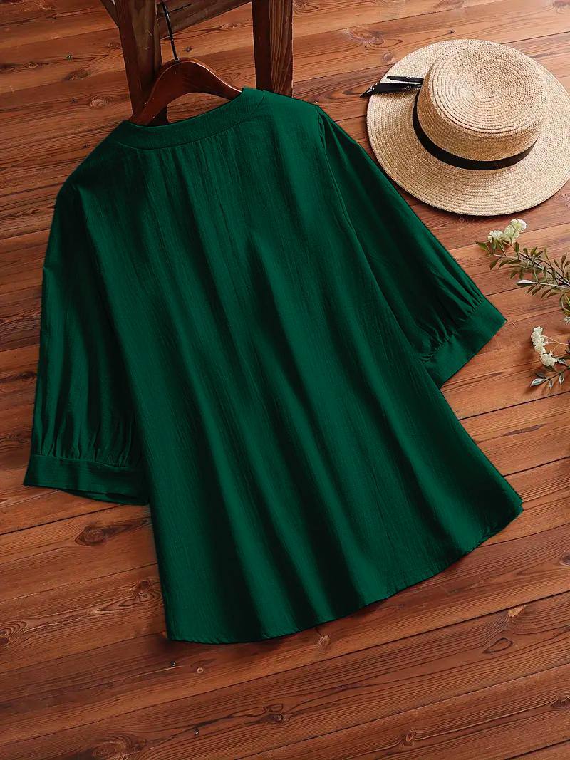 Elegant Green | 100% Flex Cotton | Comfort Fit | Full Sleeve Top